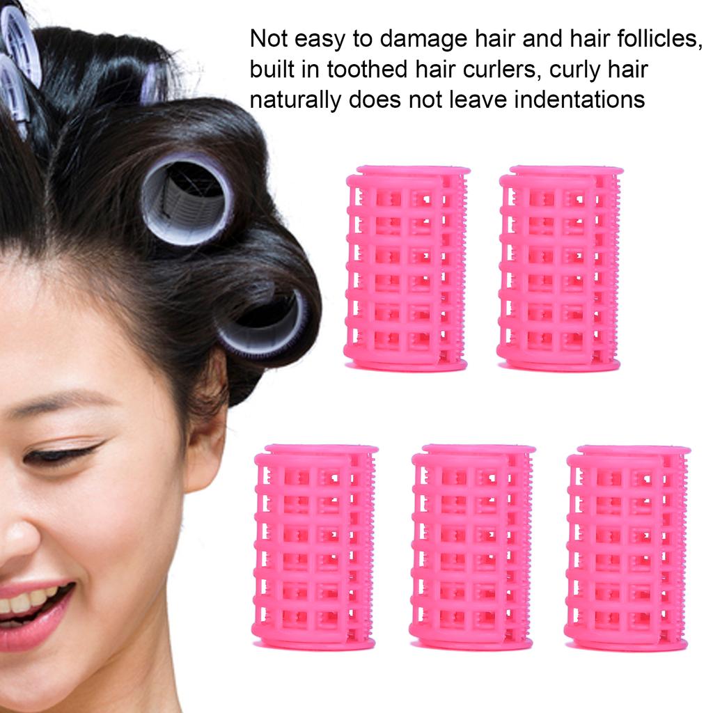 5 Stück Haarwickler Kunststoff Selbsthaftende Haarwickler Friseur Styling Lockenwickler zum Fixieren der Frisur