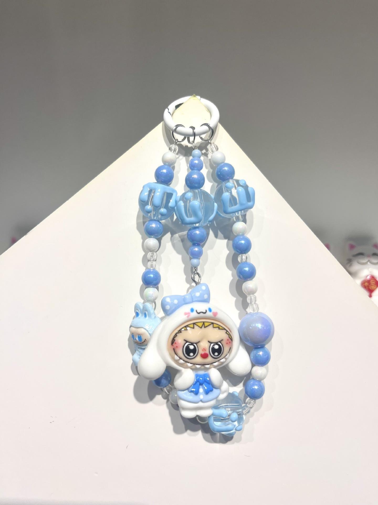 

Flocking Magician Keychain Doll Pendant Cartoon Cute Grain Bag Chain Hanging Jewelry