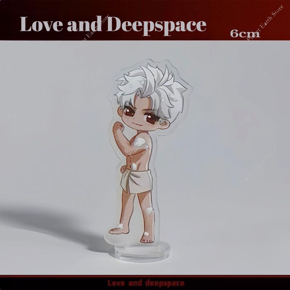

1/5Pcs Game Love and Deepspace Sylus Xavier Zayne Rafayel Caleb Cosplay Figure pajamas Standing Plate Ornament Cartoon Gifts