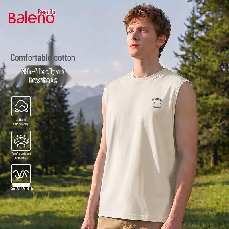 Baleno Men s Loose-Fit Cotton JPB Graphic Sleeveless T-Shirt M