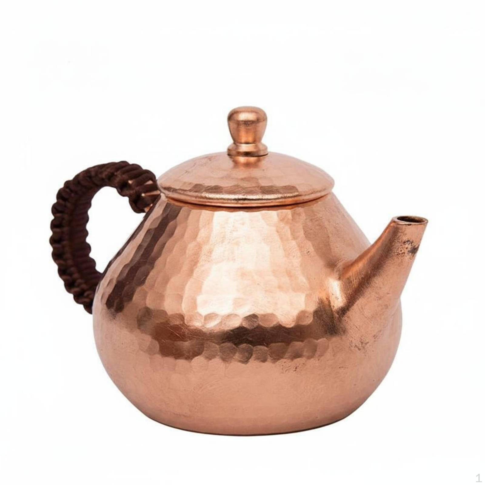 Japanese Style Teapot Thickened Small Copper Tea Kettle Artisanal Appearance Hammered