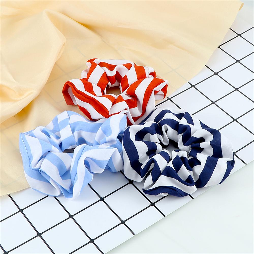 3PCS/Set Elastic Hair Bands Classic Stripe Rubber Band Tie Hair Accessories Gum For Girls Women Ponytail Holder Casual Headdress