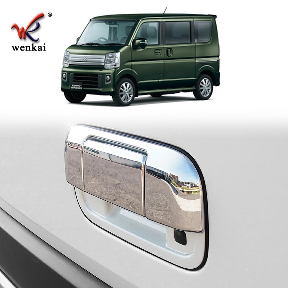 

Для Suzuki EVERY WAGON DA17 Накладка-стикер на ручку задней двери багажника Аксессуары для стайлинга автомобиля Electroplated silver