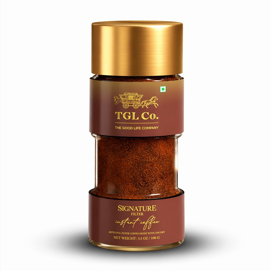 

TGL Co. Signature Instant Filter Coffee Powder (100g) | Rich & Aromatic | Antioxidant-Rich | Boosts Energy & Focus | No Artificial Flavors or Pre