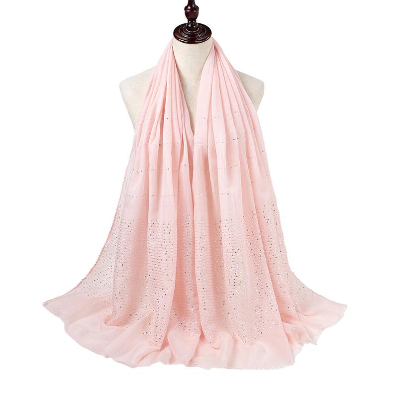 New Summer Luxury Elegant Women Silk Scarf Beach Wrap Shawl Sparkly Sequin Sunscreen Bandana Hijab Mujer Scarve Pareo Foulard