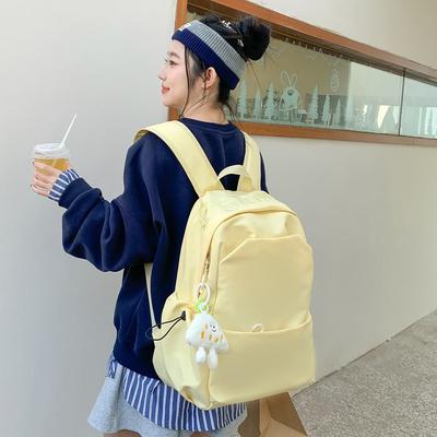 College Style Ins Simple Student Schoolbag Junior High and High School Students Ins Style Large Capacity Backpack