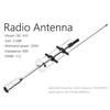QM82 Dual Band Mobile Radio Antenna CBC435 15 4 Inch Stainless Steel Car Two Way Radio Antenna 145435 MHz with 259 Connector