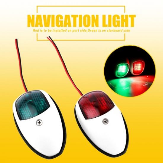 

Boat Navigation Red Lights Green LED Marine Navigation Lamp Boat Bow Light