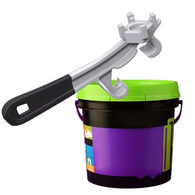 Chiave apribottiglie per fusti 3 in 1 Apribottiglie per secchi in alluminio Strumento per coperchi di fusti da 55 galloni Secchi di vernice al lattice da 5 galloni