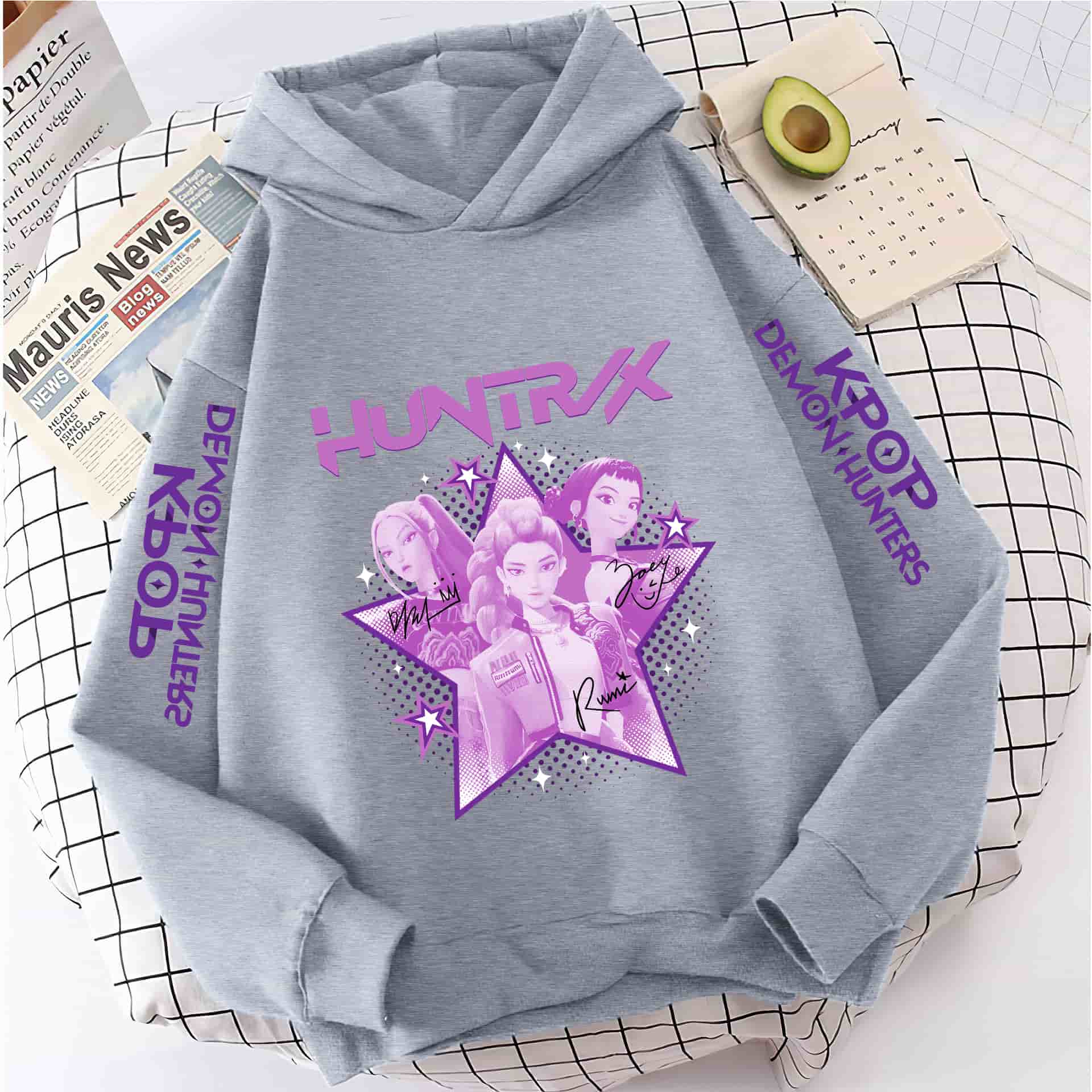 Children s Casual Comfort Sweatshirt Cartoon Printed Fashion Hoodie Sweatshirts Girls 160 серый