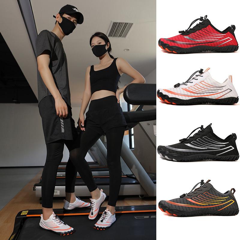 Beach shoes wading shoes cross-border new couple five-finger non-slip breathable quick-drying outdoor wading shoes yoga fitness shoes