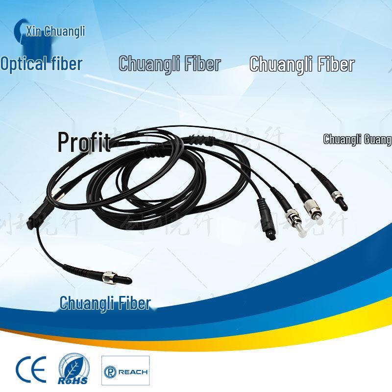 ST Arc Fiber Optic Patch Cord: 1.0mm ST to SMA for Medical Sensing & Industrial Control