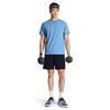 Under Armour Outdoor Knitted Training Breathable Solid Color Simple Versatile Fitness Short Sleeve T-Shirt Men tops Ether-Blue 6014376-452