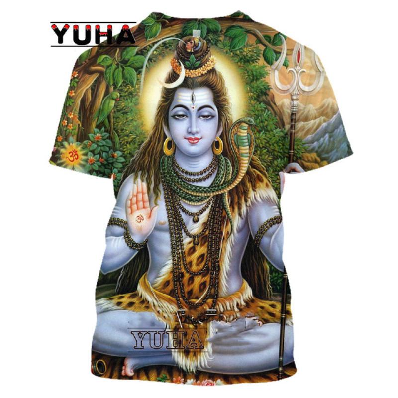 

Індія God Of Destruction Shiva Lord Футболка з 3D-принтом унісекс, літня чоловіча жіноча футболка в стилі хіп-хоп Harajuku Streetwear 6XL