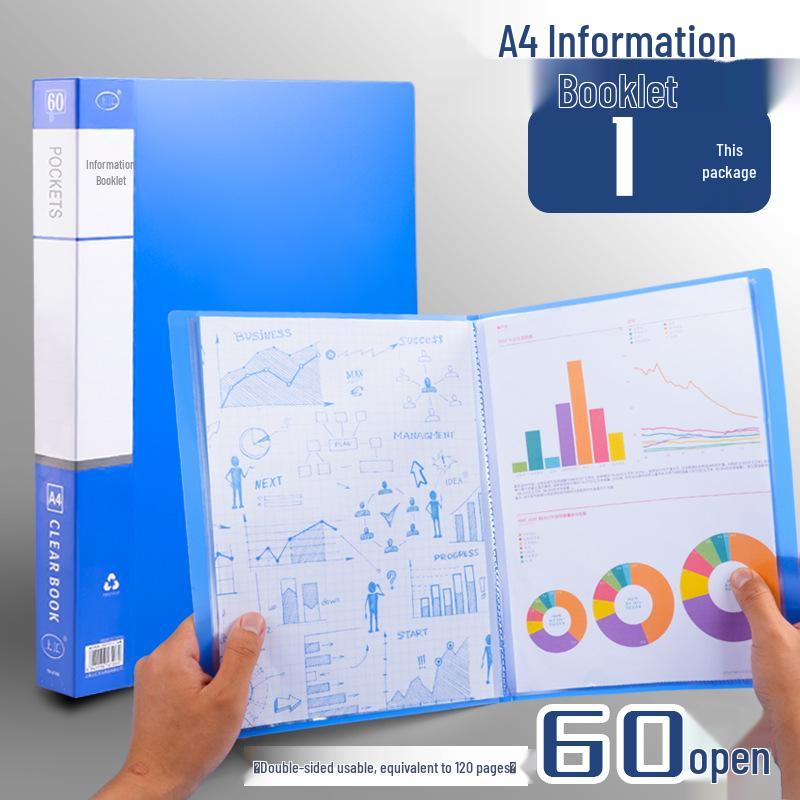 A4 Multi-Layer Transparent Document Folder for Office & Certificate Storage