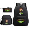New Hacker Junior Starry Sky School Bag Three-piece Set 10 Heat Transfer Personalized Backpack Leisure Bag