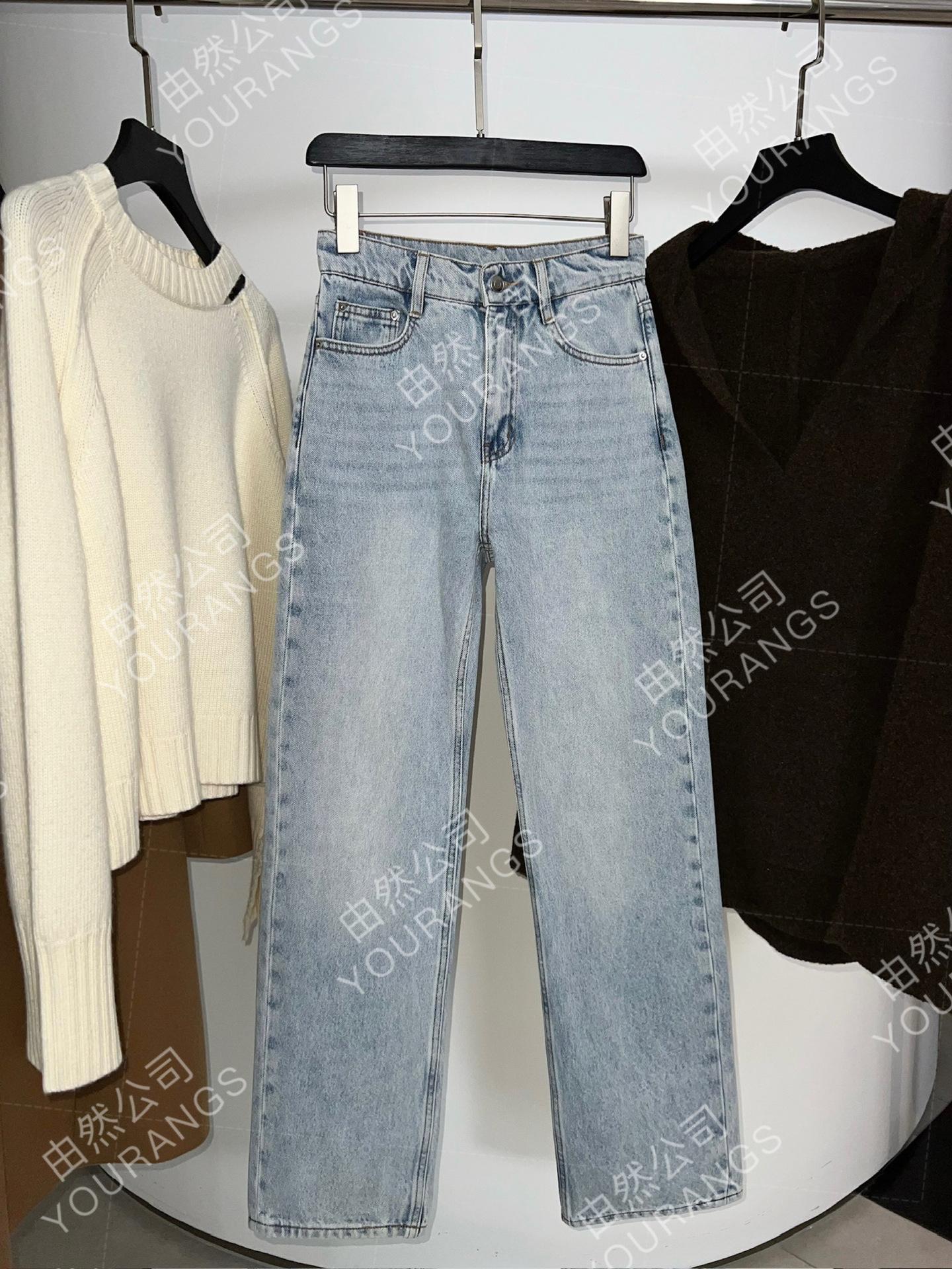 Spring 2026 Turkish Organic Cotton Straight-Leg Jeans 26