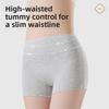 Dames Lente en Herfst Antibacterieel Katoen Kruis Lift Billen Buik Spoorloos Anti-afpellen Hoge Taille Boxer Veiligheid Ondergoed