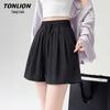 TonLion Women's Casual Cool-Feel Wide-Leg Shorts