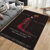Pop Culture Area Rug, Freddie Mercury Lover of Life Singer of Songs Poster, Man Cave Decor, Non-Slip Mat