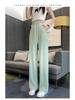 Women's Summer Ice Silk Wide-Leg Trousers—Quick Dry, Loose, Casual Korean Style