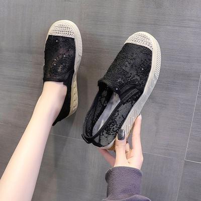 Woman Footwear Summer Casual Slip On Mesh Breathable Shoes for Women Light Hollow Trends 2025 Offer 39 Fashion Vulcanized Shoe