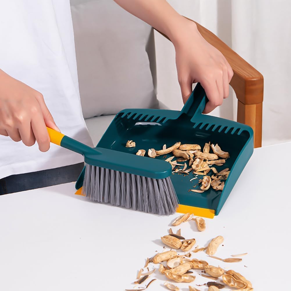 Zthluyc Broom and Dustpan Set Mini Broom Hand Broom Brush for Car Cleaning Convenient Small Broom and Dustpan Easy To Use Entrance, Floor, Outdoor,