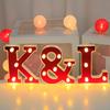 Bestselling Gold-Plated LED Letter Shape Lights for Weddings, Birthdays, and Proposals