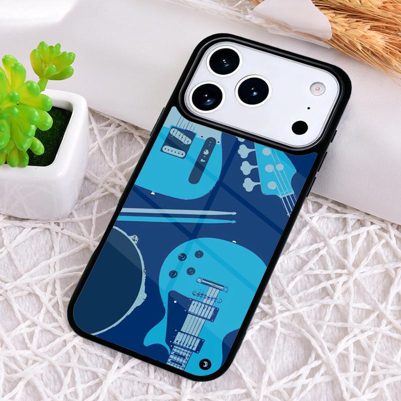

Guitar Music Phone Case for iPhone 17 Air 16 15 11 12 14 13 Pro Max Shockproof Cover iPhone 16 Plus