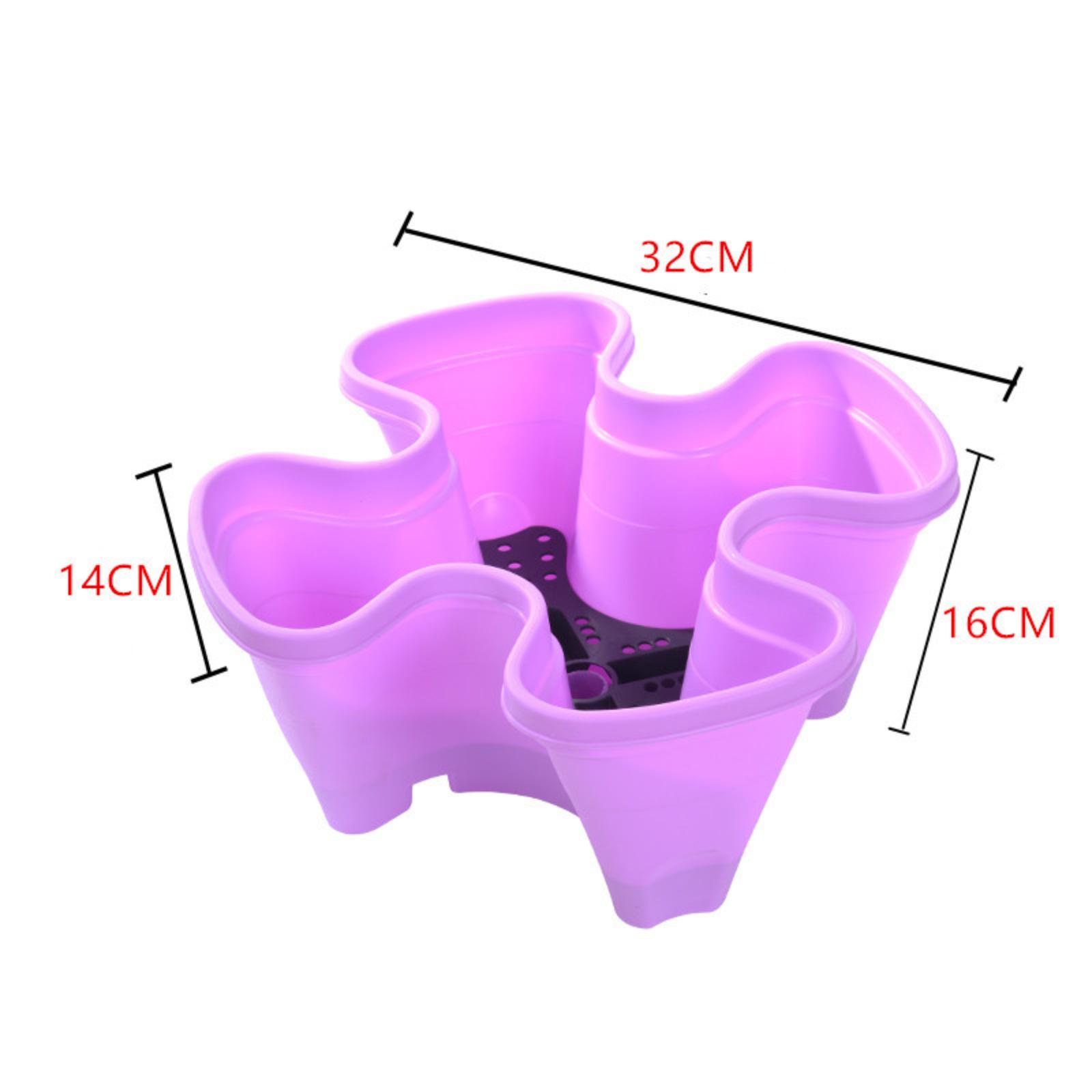 

3D многоуровневые пластиковые кашпо, кашпо для клубники, балконные кашпо для овощей, цветочные горшки One Size