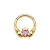 ASTM F136 Titanium with CZ Hinged Nose Ring 16G Septum Clicker Piercing Septum Daith Helix Tragus Earrings New Body Jewelry