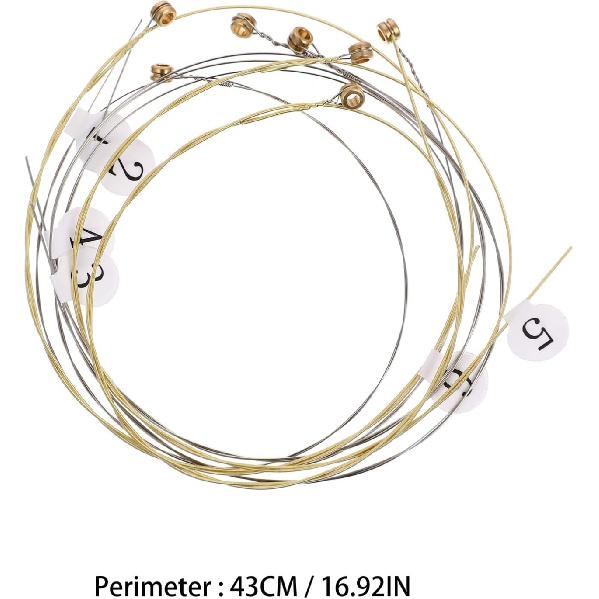 

EXCEART 7 шт. Струны для арфы Стальные Аксессуары для музыкальных инструментов Запасные струны для любителей арфы и начинающих Качество звука и долгий срок службы