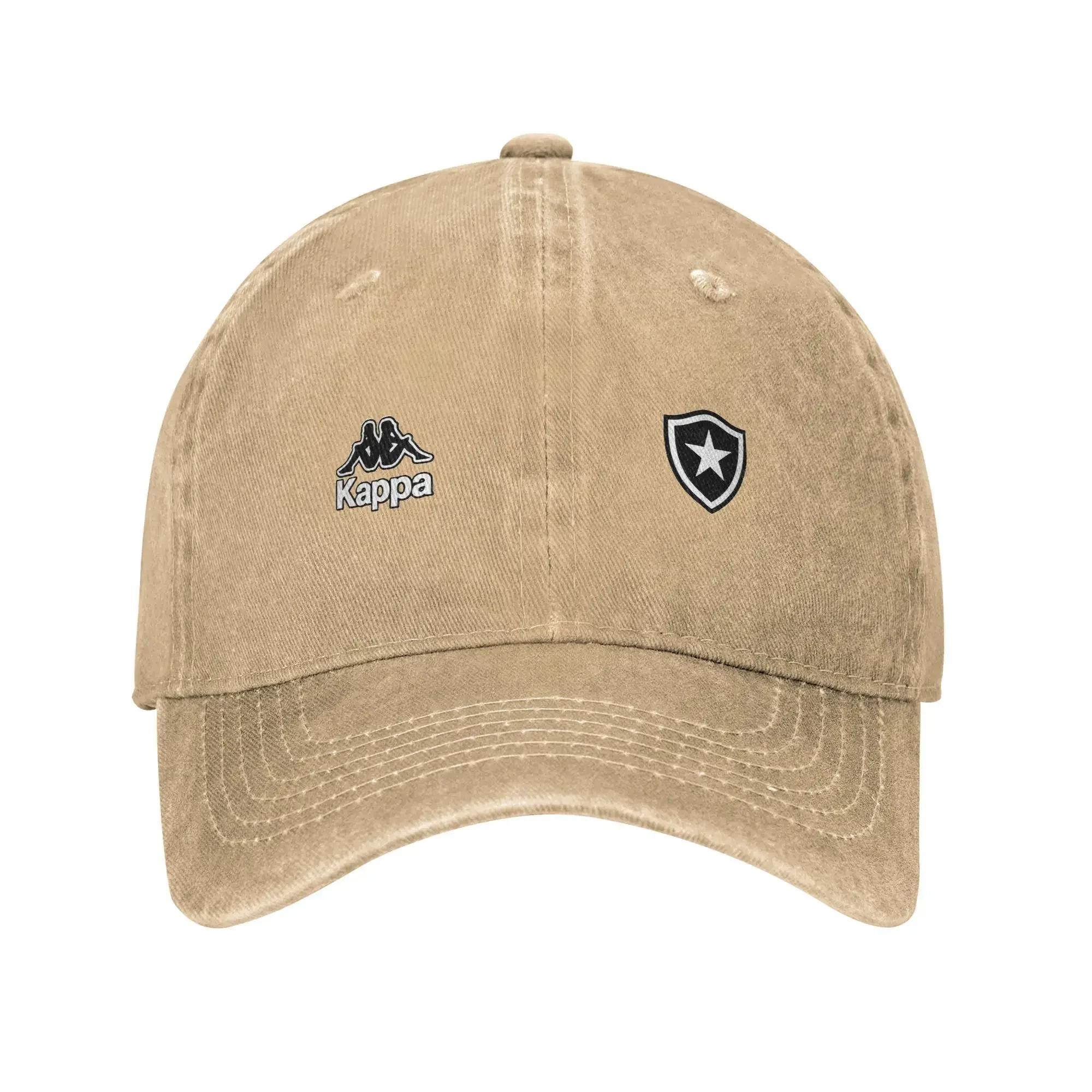 

Unisex Botafogo Print Hat Vintage Distressed Denim Anime Baseball Cap Adjustable as shown