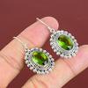Faceted Peridot Earrings Vintage Jewelry Gemstone Earring 925 Sterling Silver Earring Handmade Jewelry Birthstone Earrings Anniversary Gifts