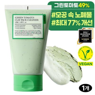 Green Tomato Clay Pack Cleanser, 1 Pack, 120ml