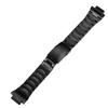 Small Square Modified Stainless Steel Watch Strap with Protruding Bracelet for and Watch Cases Watch Band for [Zealbeaty] GM-5600 GM-2100 (Black