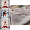 Vibrant Christmas Shower Curtain With Hooks Santa Claus Waterproof Fabric