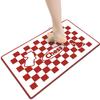 Checkerboard Soft Diatom Mud Absorbent Mat Bathroom Bathroom Door Non-slip Quick Drying Mat Door Mat Entry