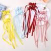 LOVEKIKI 2Pcs Long Tassel Hair Bow Hair Clips for Girl Lovely Ribbon Headwear Ins Party Ponytail Barrette Women Hair Accessories