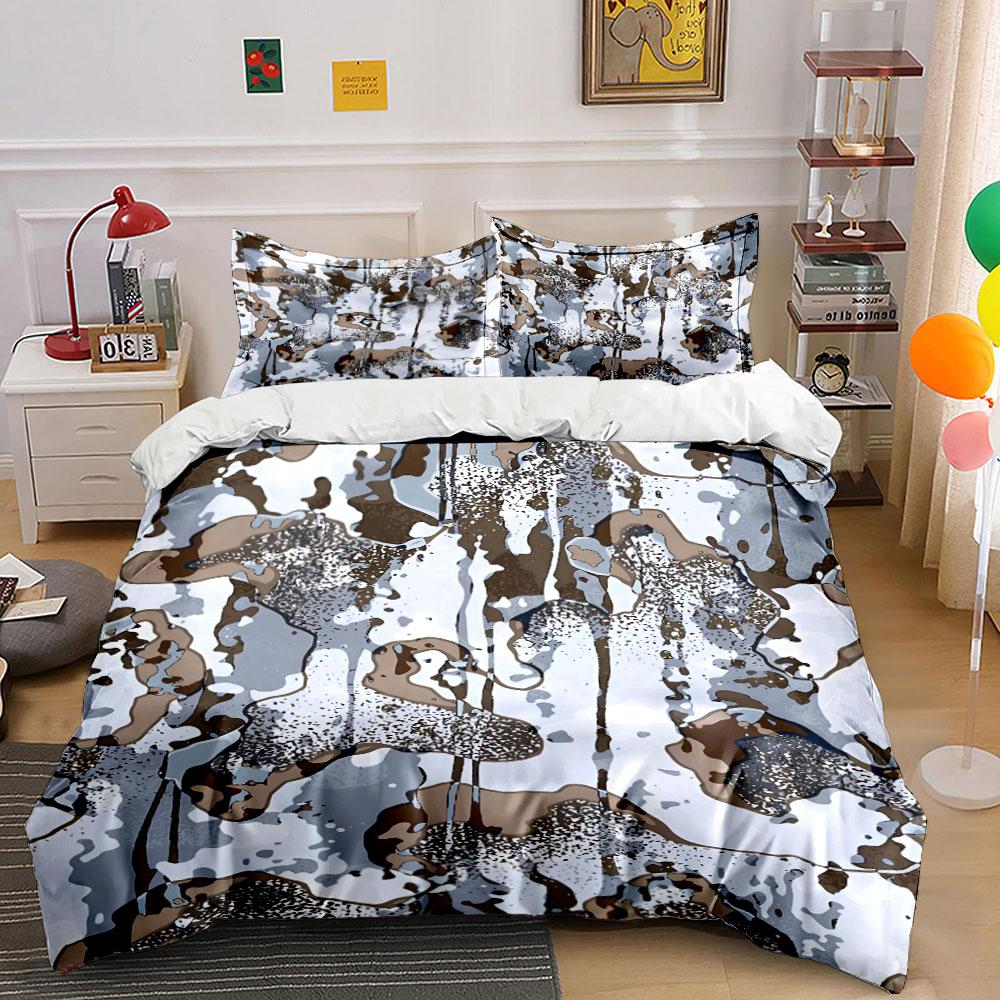 

Abstract splattered leopard print. Bedding sets Duvet cover sets Duvet covers Pillowcases(1 * Duvet Cover 2 * Pillowcases, without duvet insert) 135x200cm