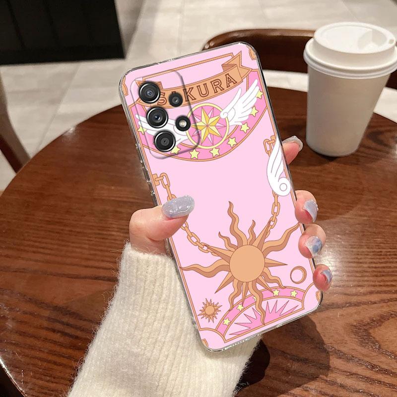 Cartoon CardCaptors Sakuras For Samsung Galaxy A55 Case A54 A52 A53 A15 A14 A13 A21S A23 A51 A34 A35 A33 A32 A72 71 Phone Cover