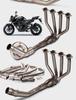 Kawasaki Z750/Z800 Modified Stainless Steel/Titanium Exhaust Swirl Header Pipe