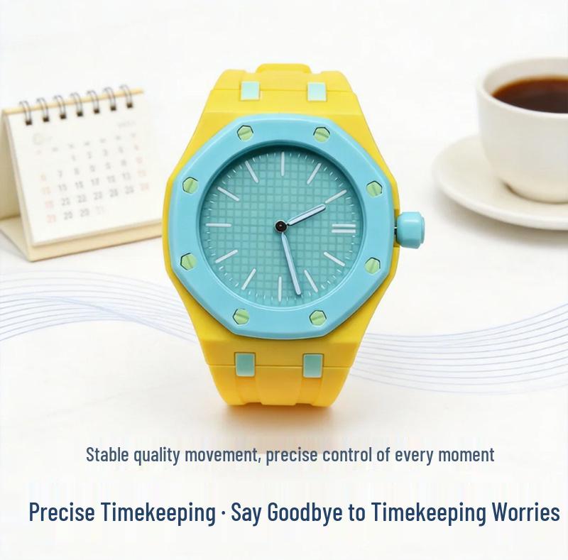 2026 AR Edition Octagonal Silicone Quartz Watch - Fashionable, Drop-Resistant, Waterproof