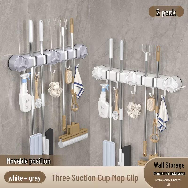 Handun Adhesive Wall Mop Holder