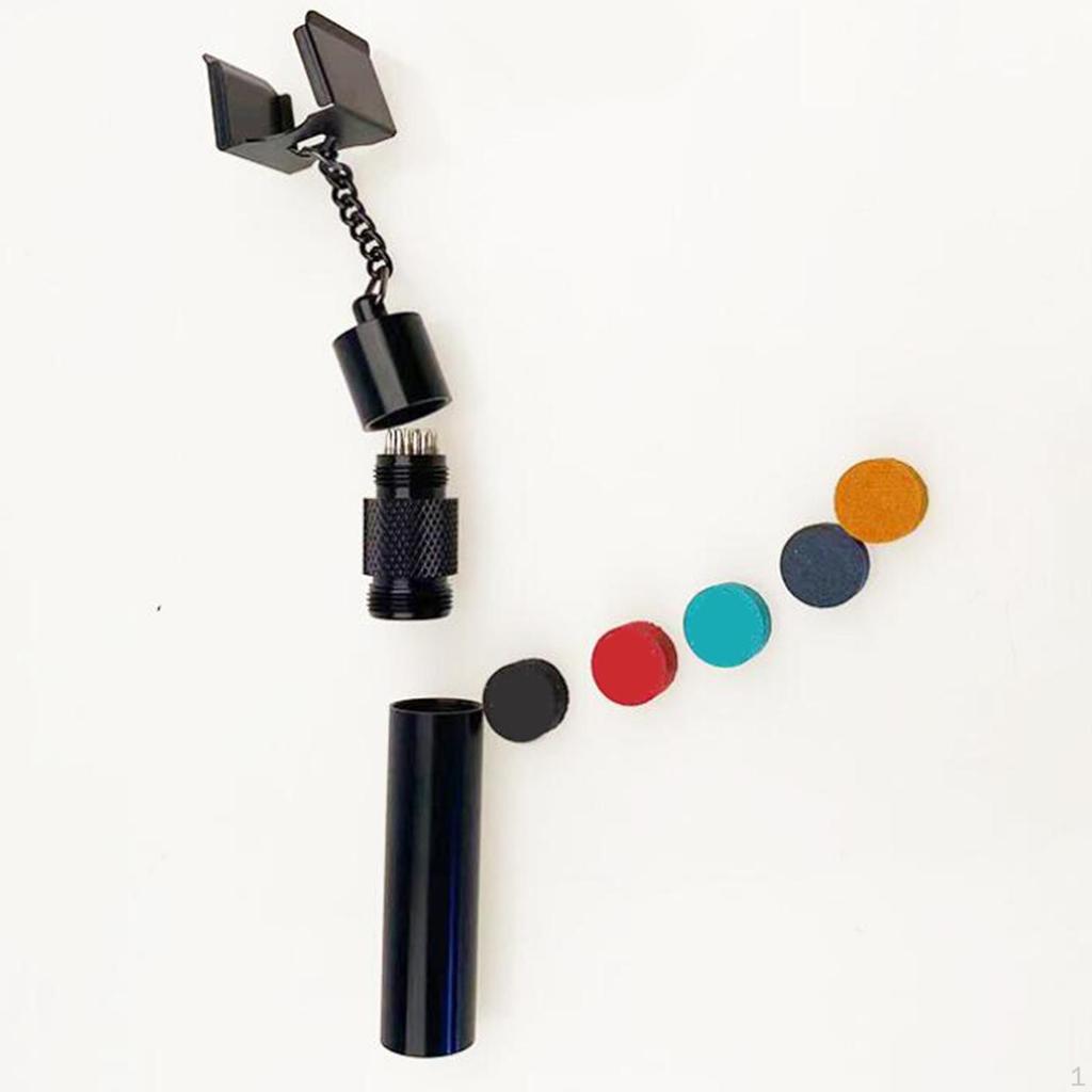 Billard Queue Tip Tools 3 in 1 Pool Snooker Kreidehalter Pricker Prep Tool Tischgriff