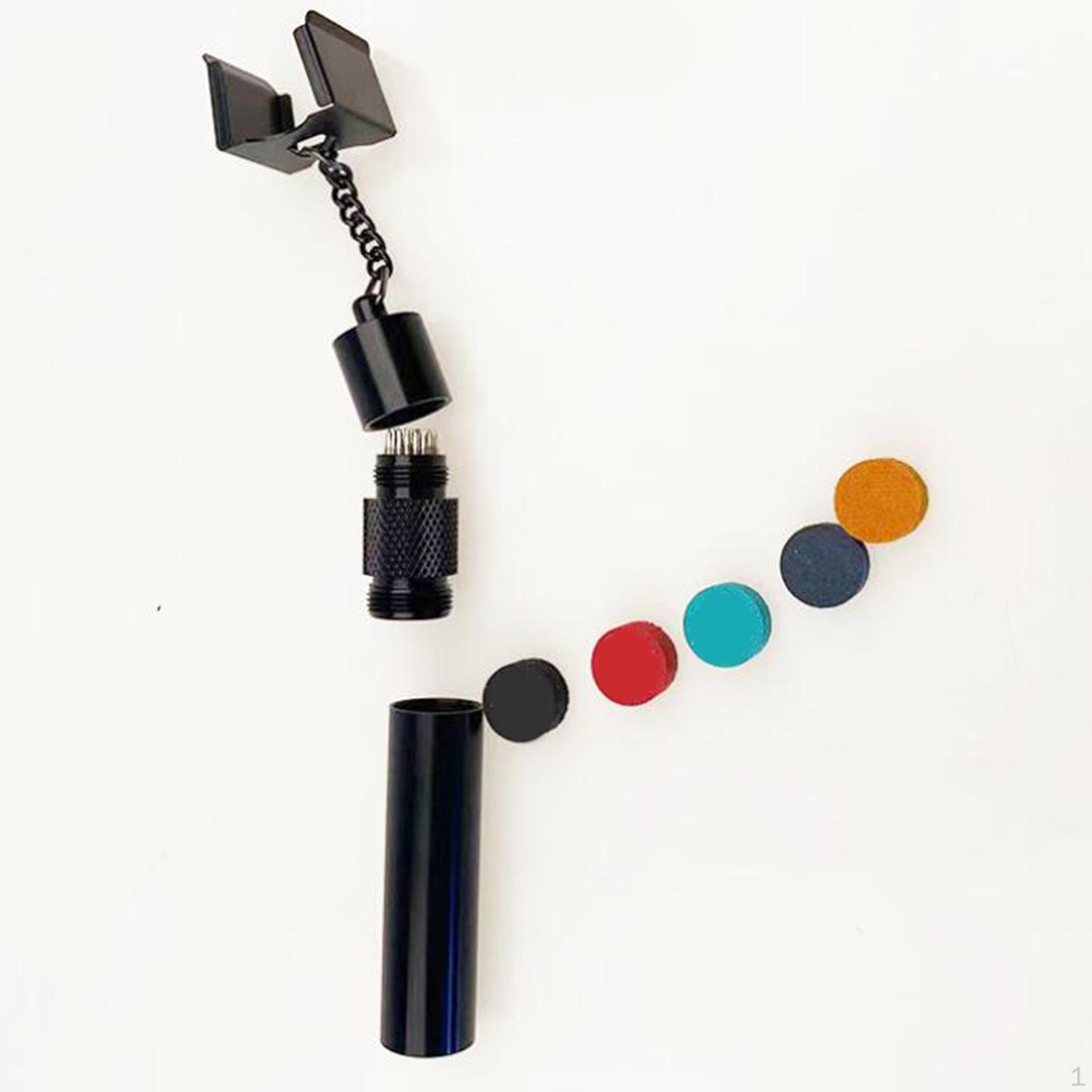 

Инструменты для насадки на бильярдный кий, 3 в 1, держатель для мела для пула, снукера, инструмент для подготовки, ручка стола чёрный