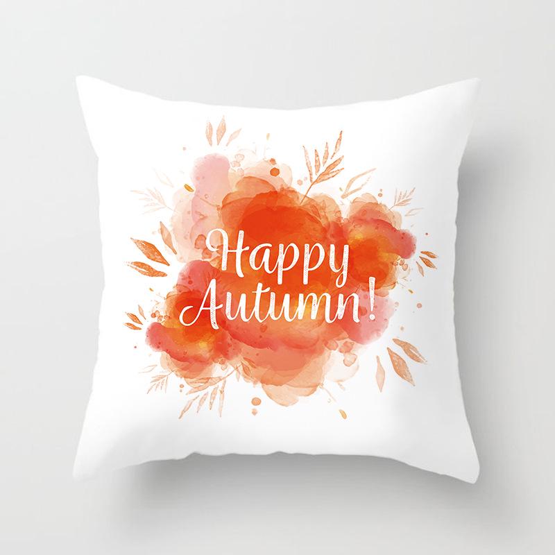Modern Simple Pillow Letter Watercolor Print Pillow Cushion Cover Home Supplies