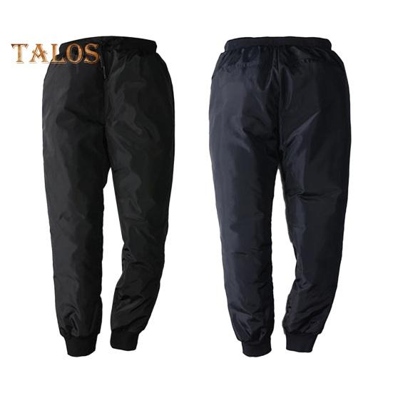 Zimní pánské vycpané kalhoty Silný elastický pas Větruodolné Teplé péřové kalhoty Nadměrná velikost Vodotěsné Pánské kalhoty pro muže středního věku Otce pro venkovní každodenní nošení