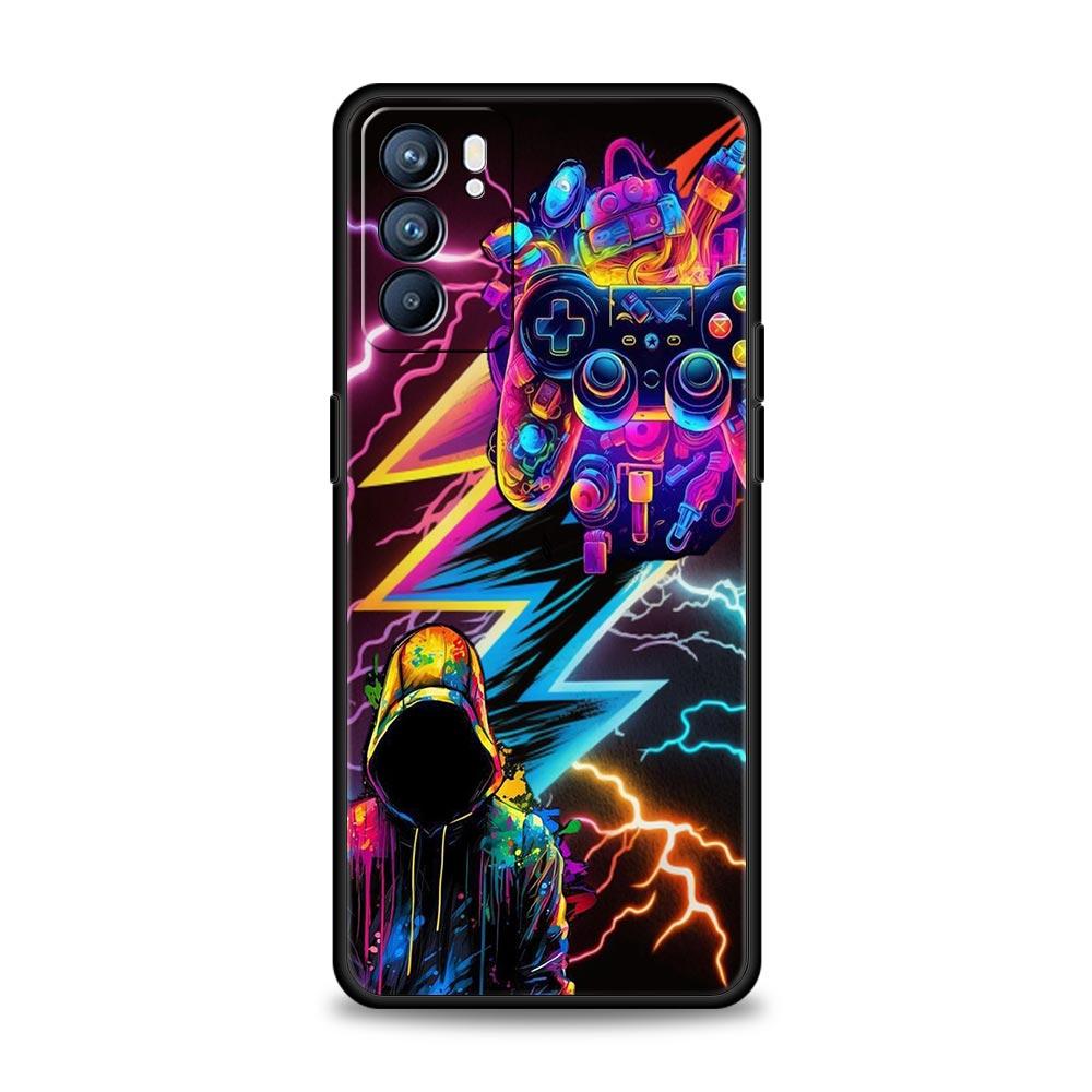 Technology Game Console Phone Case For Oppo Reno 13 12 11 10 7 F Find X5 X6 A98 A80 A79 A78 A57 A54 A31 A17 Pro Soft TPU Cover