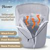 Reusable Winter Garden Fabric Flower Pot Insulation Cover, Planter Wrap with Drawstring, Oxford Anti Freeze Protection for Saplings Frost Outdoor